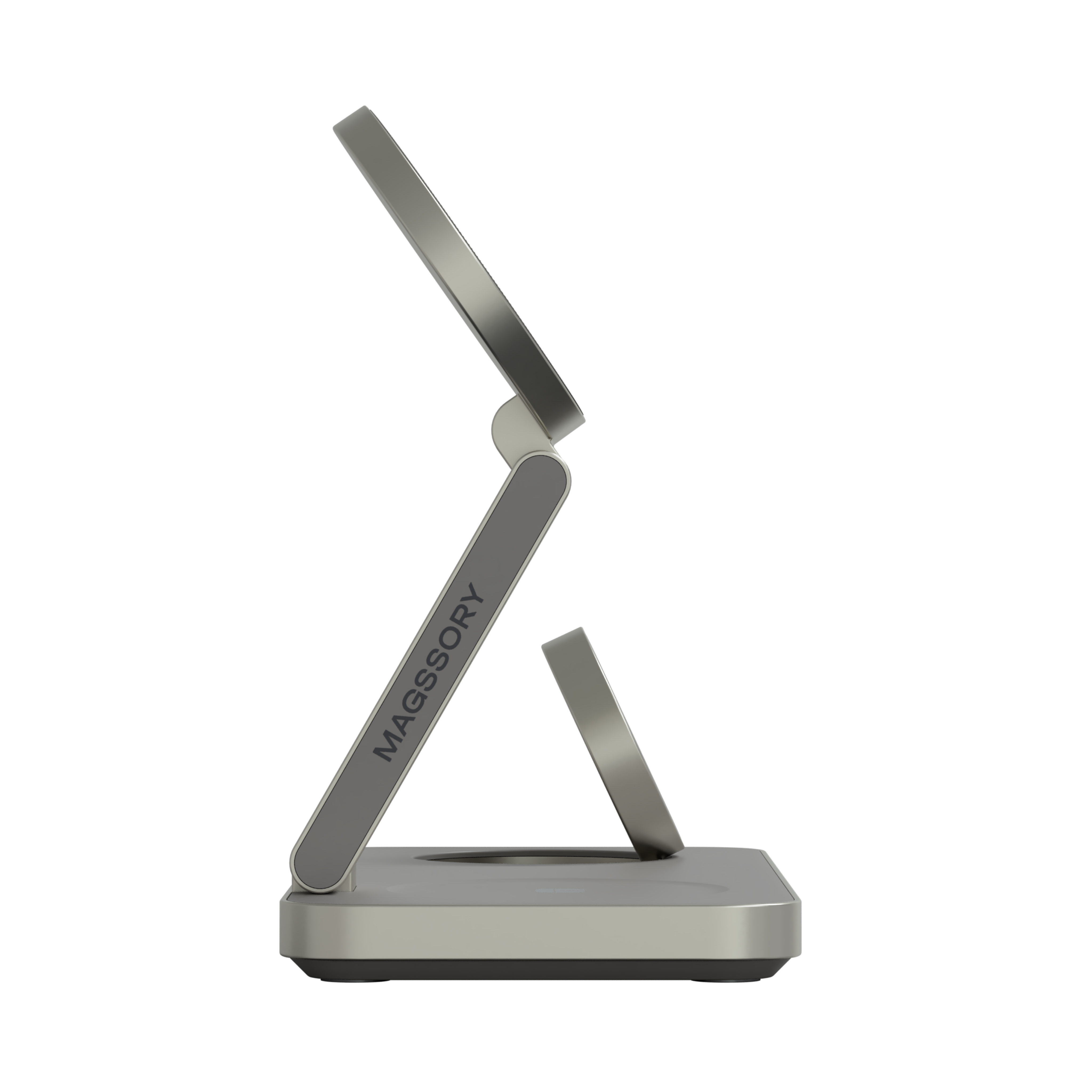 Зарядная станция 3 в 1 Magssory Yoga для Apple Qi2 Titan, Титан — WCH016 t 4